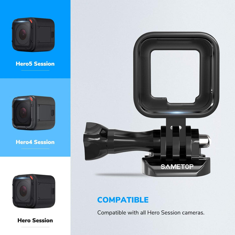 Sametop Aluminum Alloy Frame Case Housing Compatible with GoPro Hero 5 Session, Hero 4 Session, Hero Session Cameras Standard
