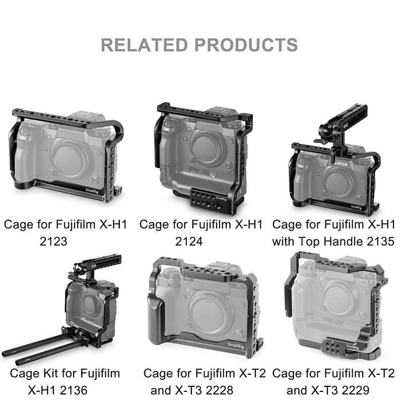 SMALLRIG HDMI Cable Clamp for Fuji X-H1 and Fuji X-T2 Cage 2156