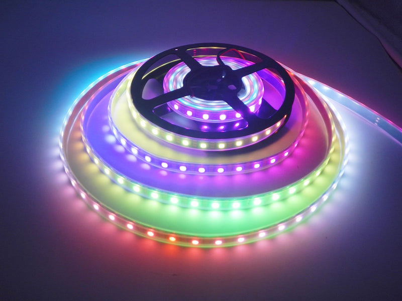 [AUSTRALIA] - Visdoll 16.4Ft WS2812B 300Leds RGB Pixel Strip Lights, 60 Pixel/m WS2811 Individually Addressable Dream Color Ribbon Lighting, Waterproof 5050 SMD Led Tape light 5V (Black PCB) 5m Ws2812b 300leds Waterproof Black 