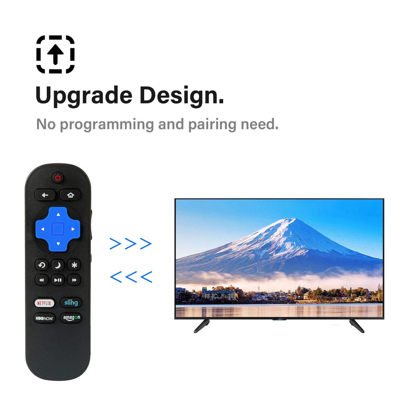 Bedycoon Remote Control Compatible with LC-RCRUS-17 Sharp roku TV LC-50LB481U LC-43LB481U LC-55LB481U LC-32LB481 LC-32LB481C LC-32LB481U LC-43LB481 LC-43LB481C LC-43LB481U LC-50LB481 LC-55LB481U