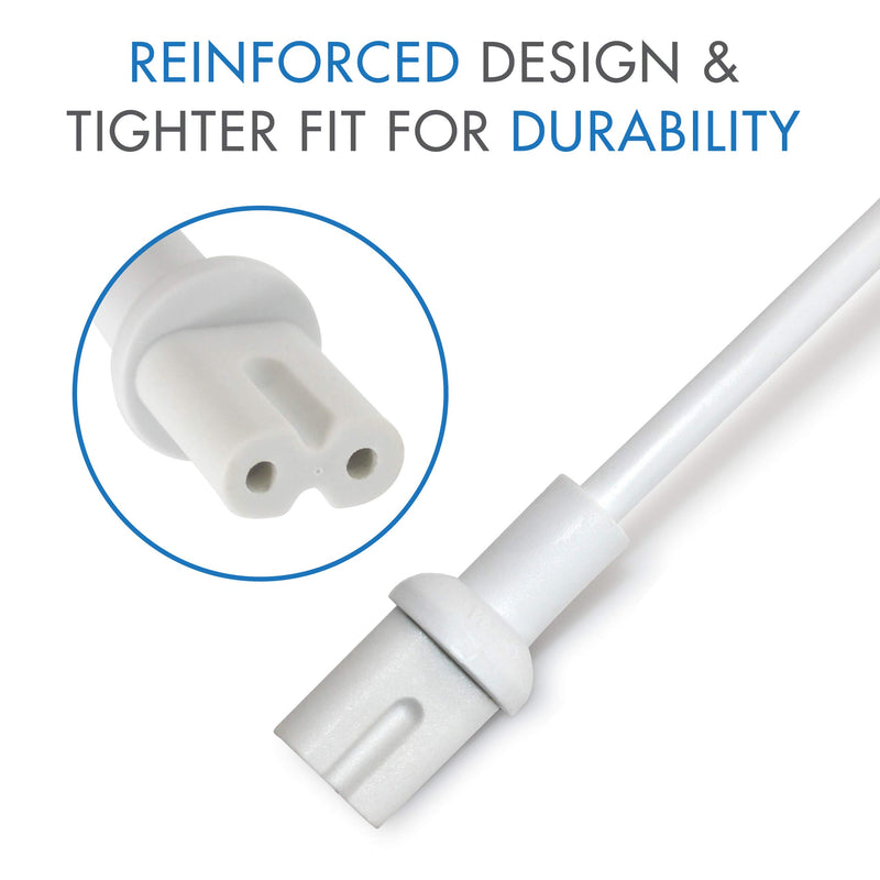Vebner 3 Foot Power Cord Compatible with Sonos Five, Sonos 5, Sonos Play 5 Speakers and Compatible with Sonos Beam, Sonos Arc and Sonos Amp Speakers - White Standard
