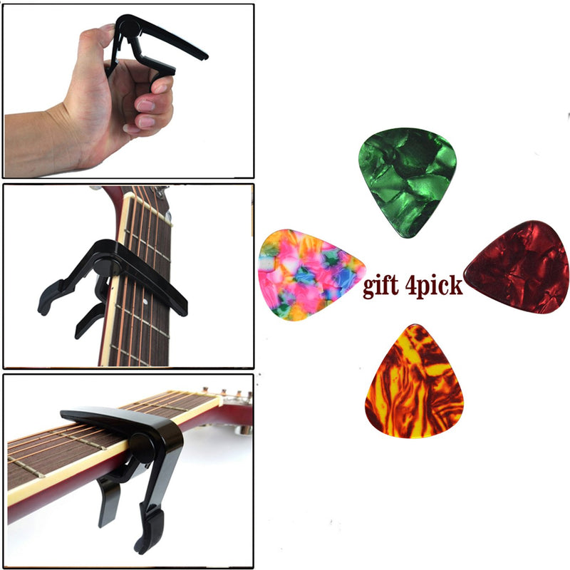 Capo Guitar Capo-Quick Change Trigger Capo for 6-String Acoustic & Electric Guita and Ukulele Aluminium alloy