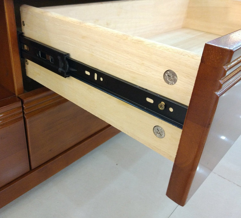 [AUSTRALIA] - Btibpse 8 inch Drawer Slides Full Extension Telescopic Ball Bearing Slide Rail 2pcs 
