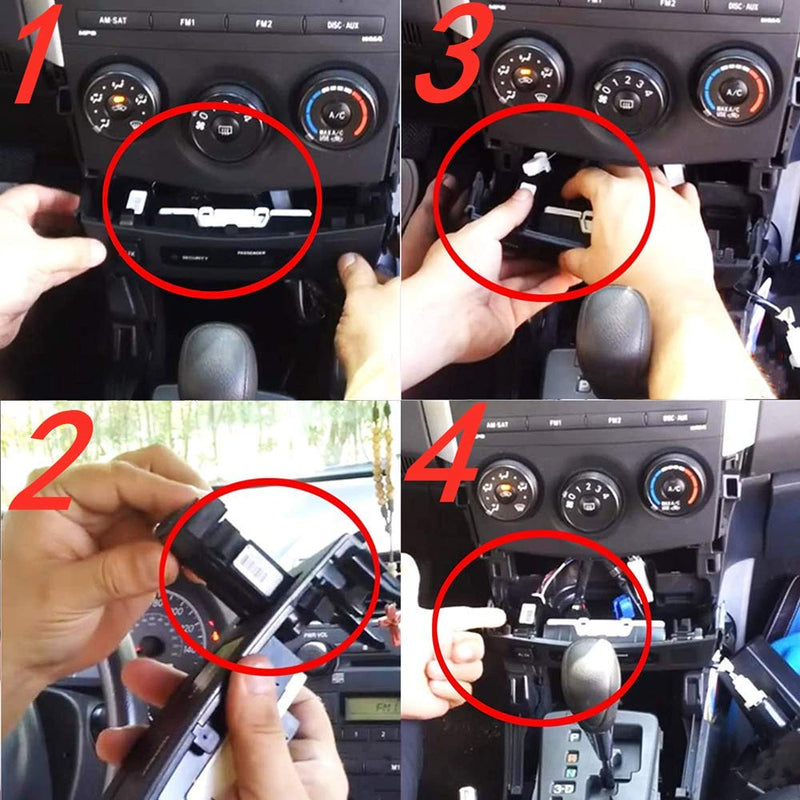 Aux Port Input Jack 86190-02010 Aux Replacement Stereo Adapter Auxiliary Audio Input Car Kit Radio Repair Parts for Toyata Corolla Camry Tundra RAV4 Tacoma Sienna Highlander Matrix 2007-2015