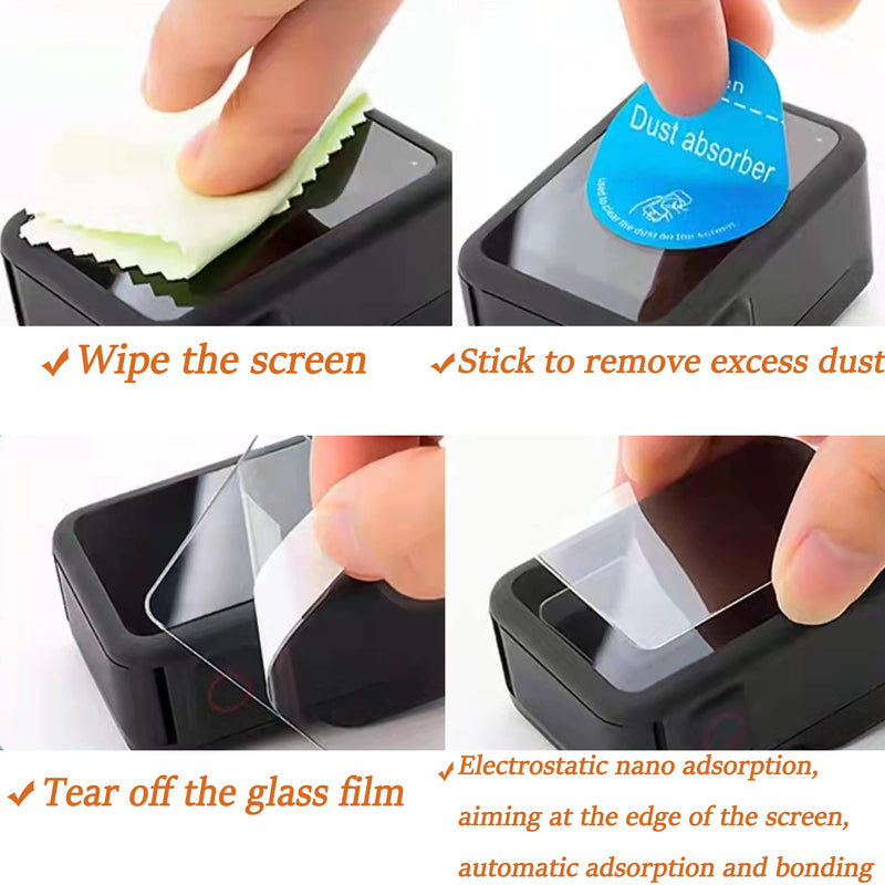 Camera Accessories Kit for GoPro Hero10/9 Black, Hero 9/ Hero 10 Foam Windslayer Housing Case + 6pcs Tempered Glass Screen Lens Protector
