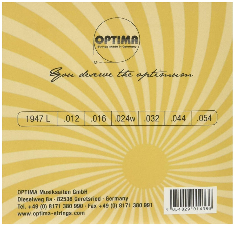 Optima™ Jazz Swing Chrom 1947 L - Strings For Electric Jazz Guitar - 012/054