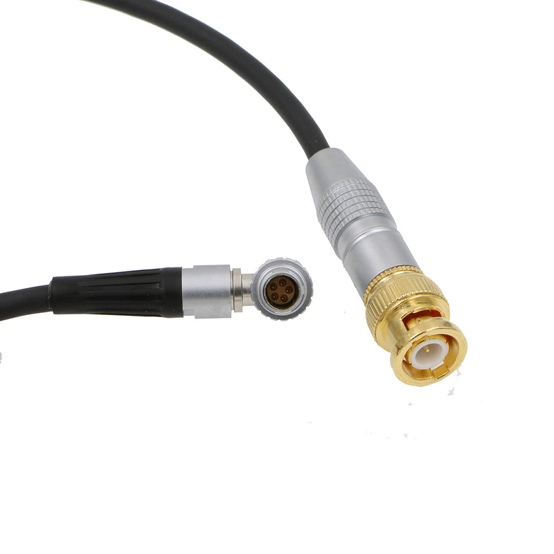 Uonecn Time Code TC Cable BNC Male to Right Angle 0B 5 Pin Male for ARRI Alexa Sound Device 39''