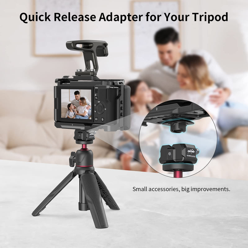 [AUSTRALIA] - SmallRig HawkLock Mini Universal Quick Release Plate, Quick Release Top Plate with 1/4"-20 Screw, Fits for Canon DSLR Camera Cage, Monitor, LED Light - 3730 QR Top Plate 