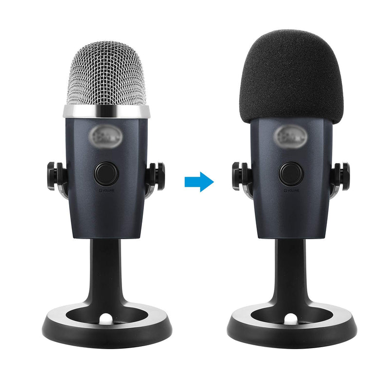 [AUSTRALIA] - Mic Cover Microphone Foam Windscreen for Blue Yeti Nano Condenser Microphone (Size B, 1 Pack) 