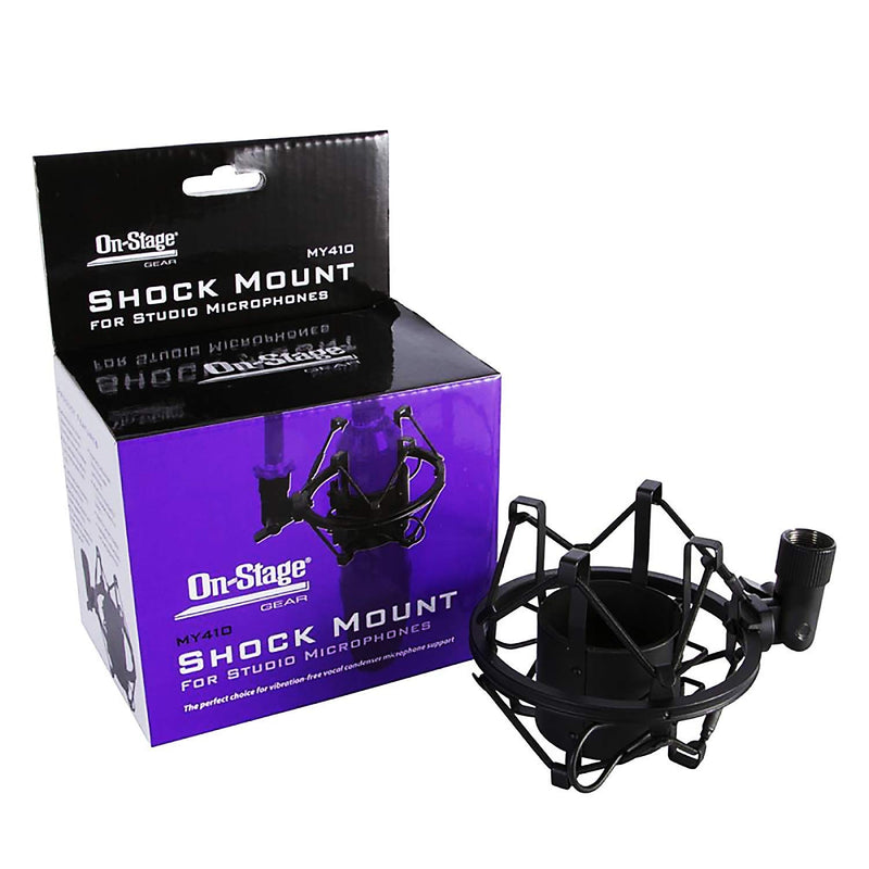 [AUSTRALIA] - On-Stage MY410 Studio Microphone Shock Mount, Black 