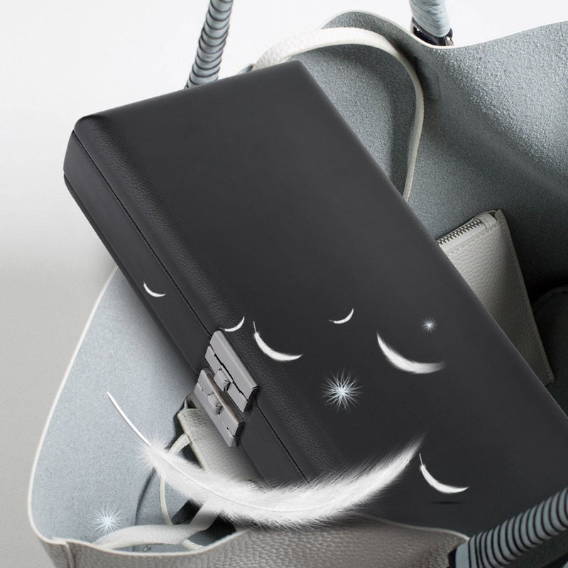 VGEBY Reed Cas,Oboe Case Reedcase, 2 Layers Storage Box for 40pcs Oboe Reeds with Wooden + PU Leather Cover Reed Case Holder