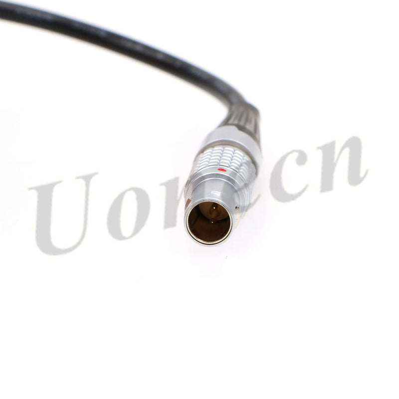 Uonecn Right Angle DC Male to 2 Pin Male Teradek Bolt Power Cable for Transmitter Tilta Battery Plate on The FS7