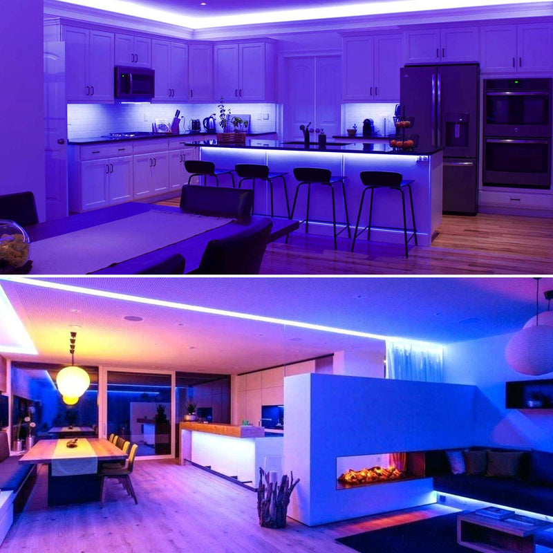 [AUSTRALIA] - RGB LED Strip Lights 59ft, GLIME 18m Color Changing 5050 Lights for Bedroom with Remote for Home Lighting Kitchen Bedroom Flexible Strip Lights for Bar Home DIY Decoration（3 x 19.7ft） 