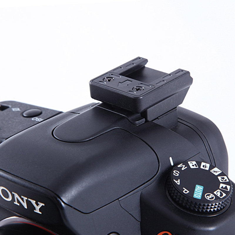 Movo Photo SCA2 Sony Alpha Shoe to Standard Cold Shoe Adapter - Allows Attachment of Lights, Microphones and More