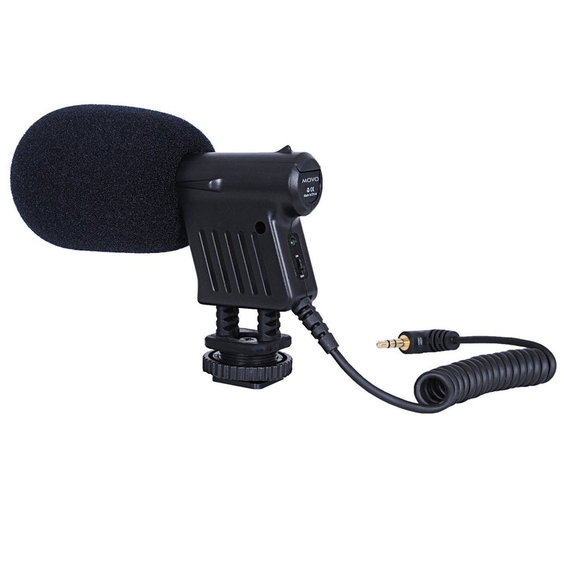 Movo VXR1000 Mini HD Shotgun Condenser Video Microphone for DSLR and Mirrorless Cameras