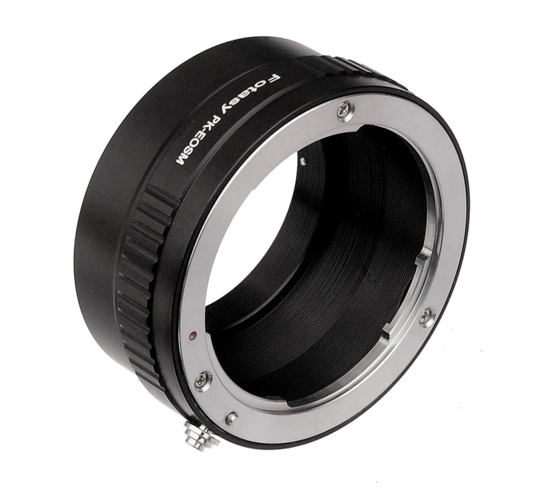 Fotasy Manual PK Lens to Canon EF-M Mount Adapter, PK EFM, PK EOS M Adapter, EFM Pentax K, Compatible with Pentax PK Lens & Canon EOS-M Mirrorless Cameras M1 M2 M3 M5 M6 M6 Mark II M10 M50 M100 M200 Pentax EFM