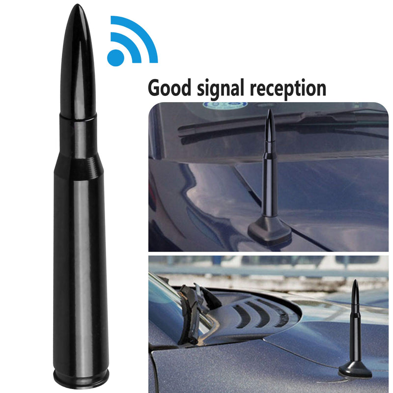 StickyDeal Bullet Antenna Vehicle Car Replacement Antenna for Toyota Tundra 2000-2020 & Toyota Tacoma 1995-2015, Black
