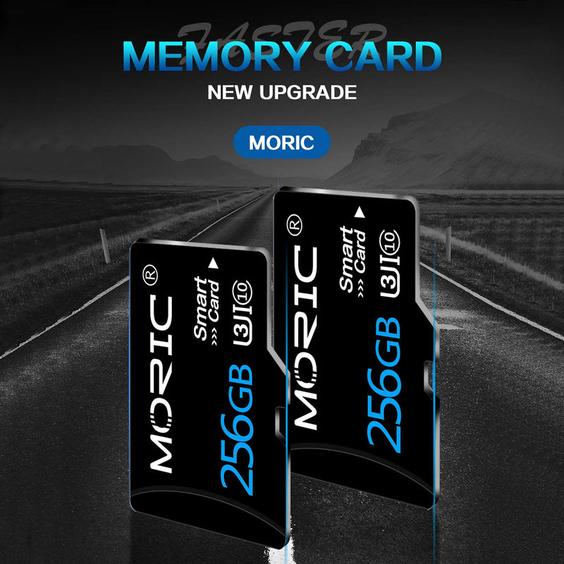 256GB Memory Card Class 10 Card Micro SD Card Compatible Computer Camera and Smartphone,TF Memory Card with SD Card Adapter(256GB)