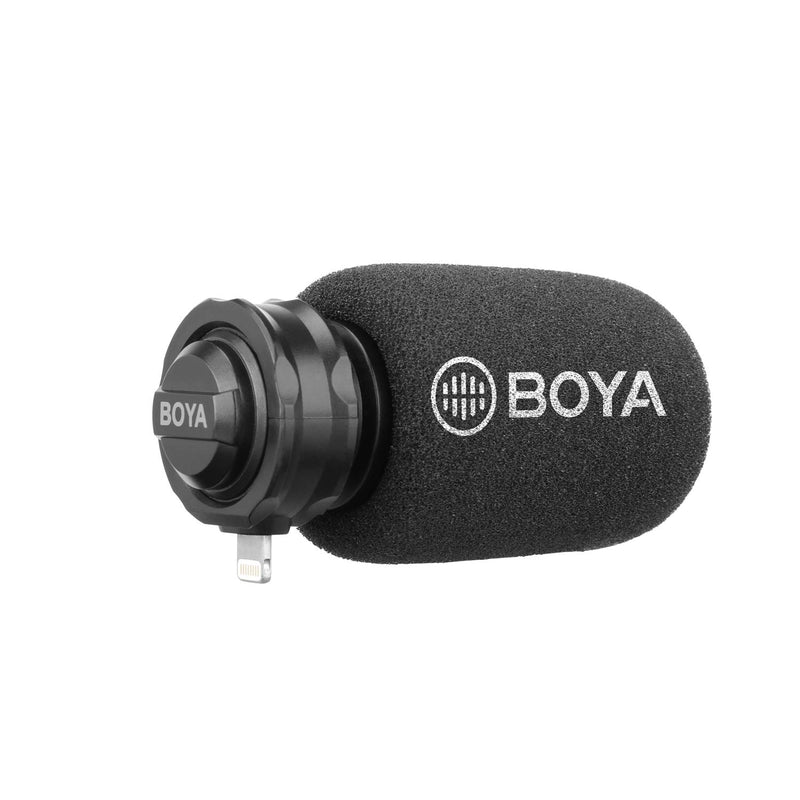 BOYA MFI Certified Lightning Condenser Microphone BY-DM200 Mini Plug & Play Mic for iPhone iPad iPod Touch iOS Device