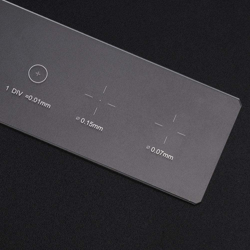 Microscope Slides Reticle Calibration Slide Ruler Microscope Objective Micrometer Calibration Slide Glass Stage Micrometer DIV 0.01mm