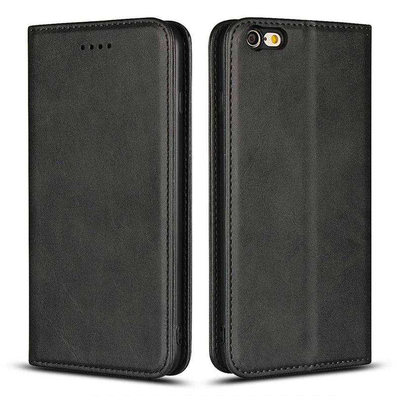 SunYoo for iPhone 6 Plus /6s Plus Case,Cowhide Pattern Leather Magnetic Book Wallet Case Stand Holder Flip Cover with Card Slots/Cash Compartment for iPhone 6 Plus/6s Plus(5.5")-Black iPhone 6 Plus / 6s Plus iPhone 6 Plus/iPhone 6s Plus--Black