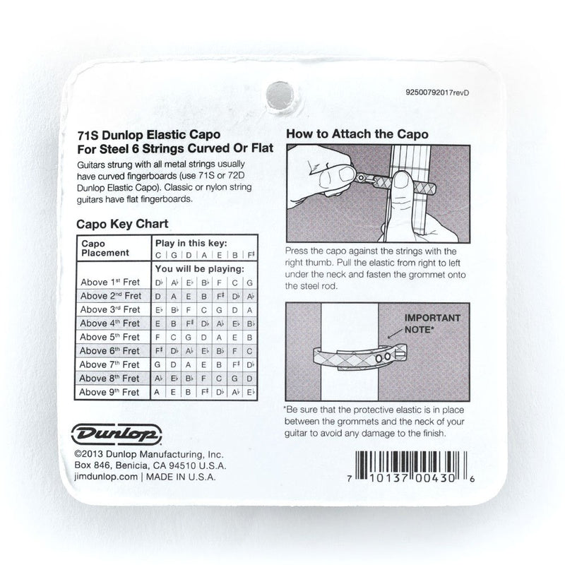 Dunlop 71S Elastic Heavy Single Capo