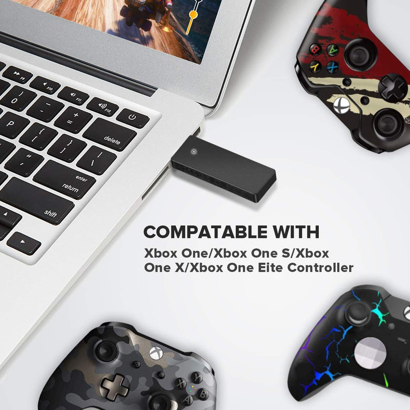 Cipon Wireless Adapter Compatible with Xbox One Controller/Windows 10/8.1/8/7