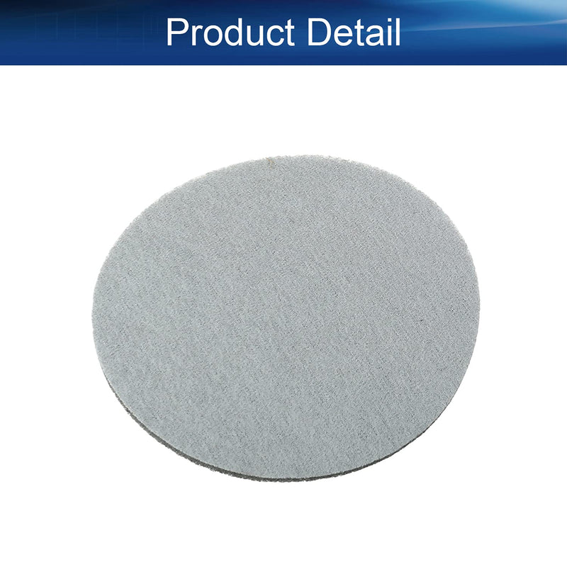 Auniwaig 1200-Grits 7 Inch Scrubber Scouring Pads Gray-Multipurpose, Drill Scuffing Disc Hoop and Loop Surface Conditioning Disc 6pcs 1200# 6pcs