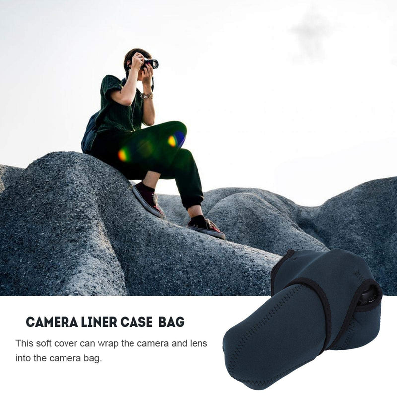 Niiyen Camera Liner Bag, Large Waterproof SLR Camera Liner Bag, Waterproof Soft Protection Liner Case Bag Sleeve Pouch for SLR DSLR Camera