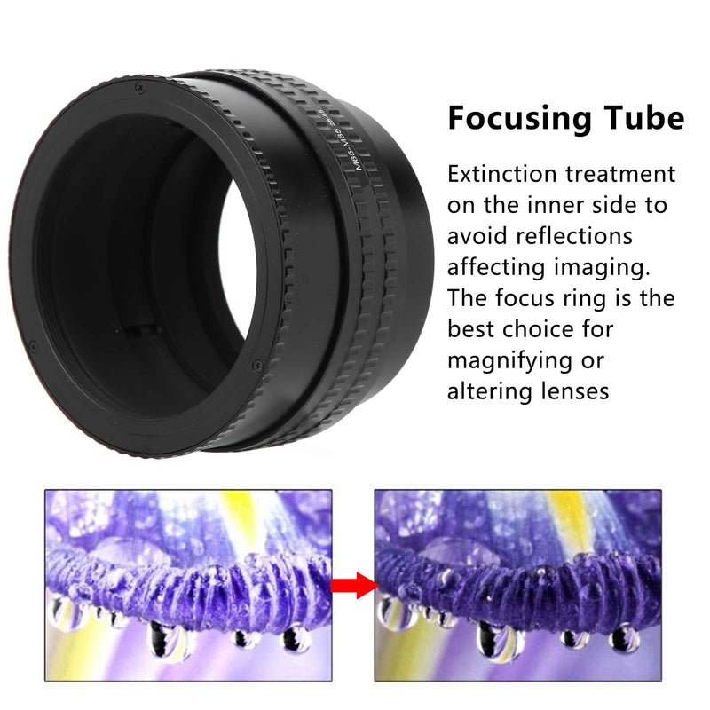 S erounder Focusing Helicoid Adapter, M65M65 2555mm Camera Adjustable Focusing Helicoid Adapter Macro Extension Tube Adapter Converter Connector