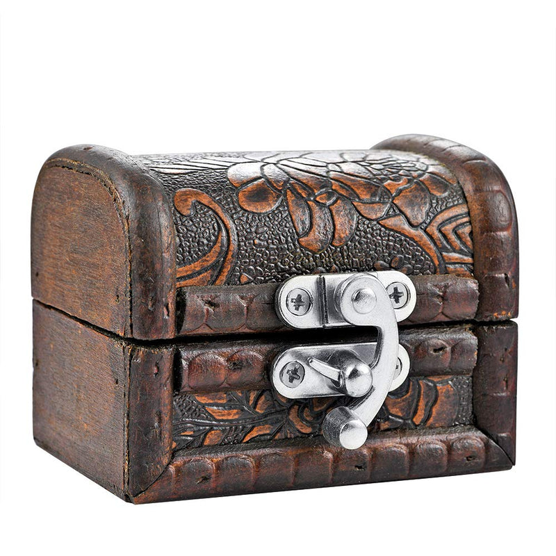 PGMJ 20 Pieces Jewelry Box Hardware Thickened Solid Antique Right Latch Hook Hasp Horn Lock Wood Jewelry Box Latch Hook Clasp and 80 Replacement Screws (Silver) Silver
