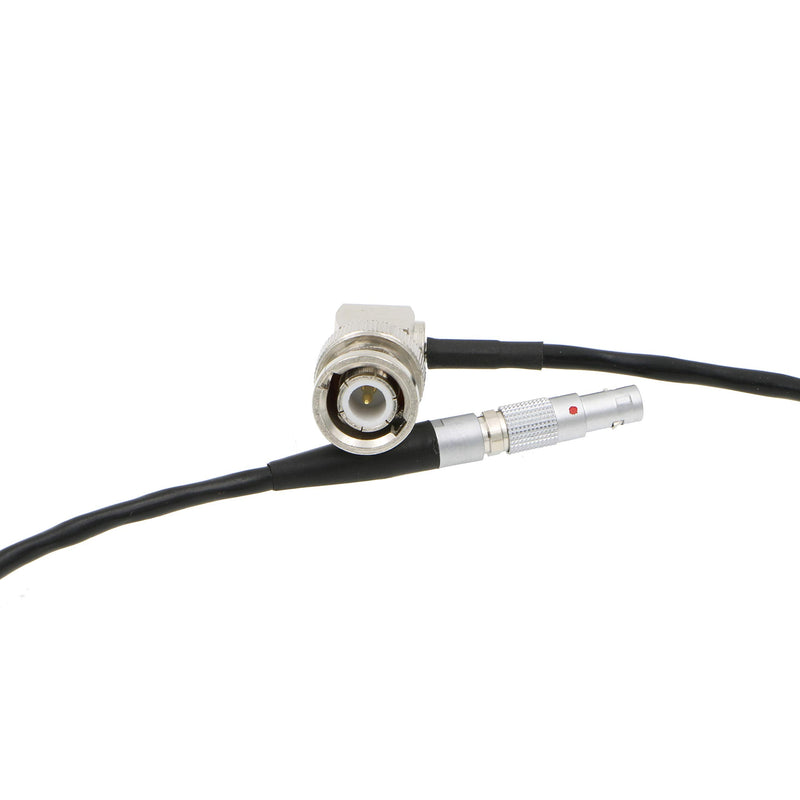 Uonecn TIME Code Cable for Zoom F8 4 Pin Male to Right Angle BNC for Red Epic Scarlet.