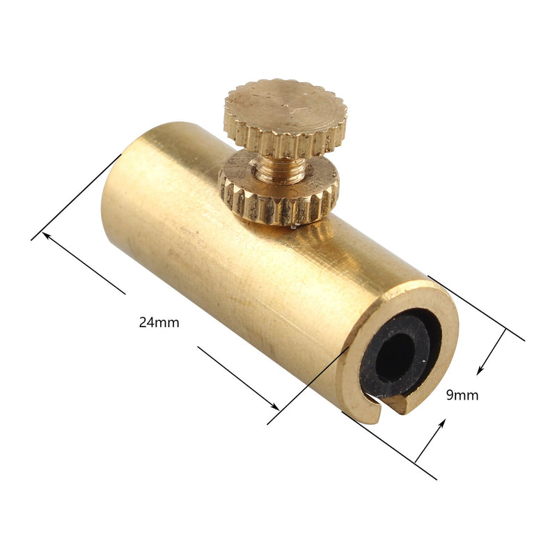 Futheda Adjustable Cello Wolf Tone Eliminator Mute Instrument Suppressor Tube Eliminate in Golden Brass