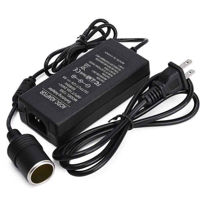AC to DC Converter, 12V 5A 60W 110-220V to 12V Car Cigarette Lighter Socket AC/DC Power Adapter Power Supply for Car Fan Car Air Purifier Car MP3 Other Car Devices Under 60W