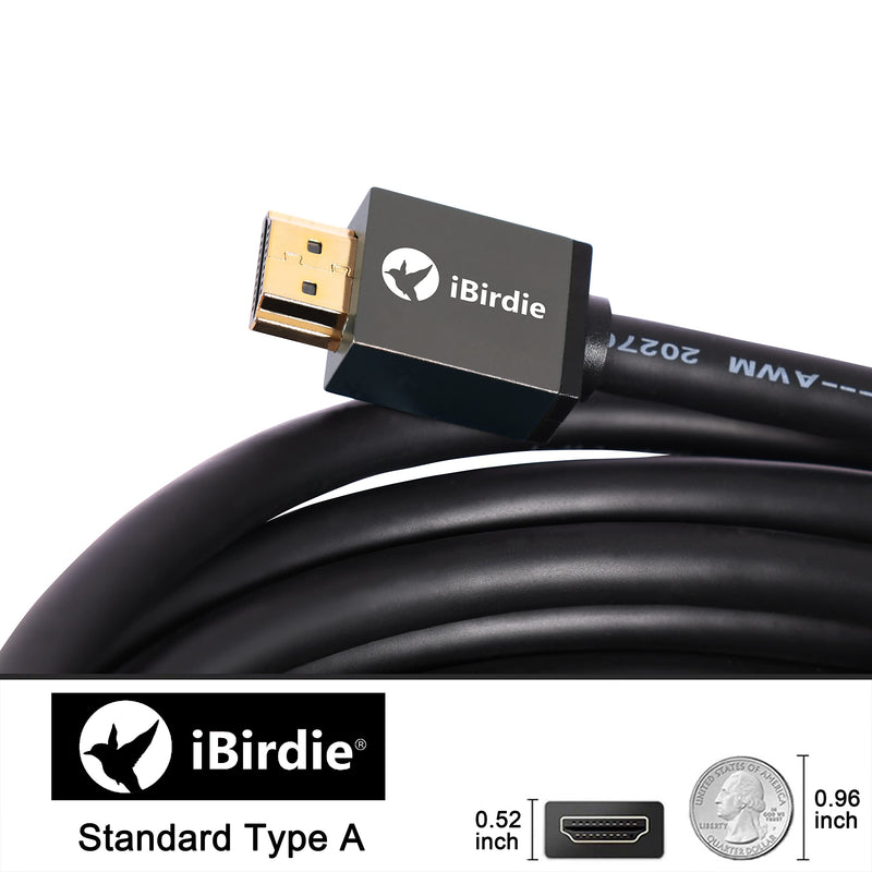 4K HDR HDMI Cable 25 Feet in-Wall CL3 Rated 4K60Hz (4:4:4 HDR10 8/10/12bit 18Gbps HDCP2.2 ARC CEC) High Speed Ultra HD Cord Compatible with Apple-TV PS4 Xbox PC Projector Speaker 25Feet