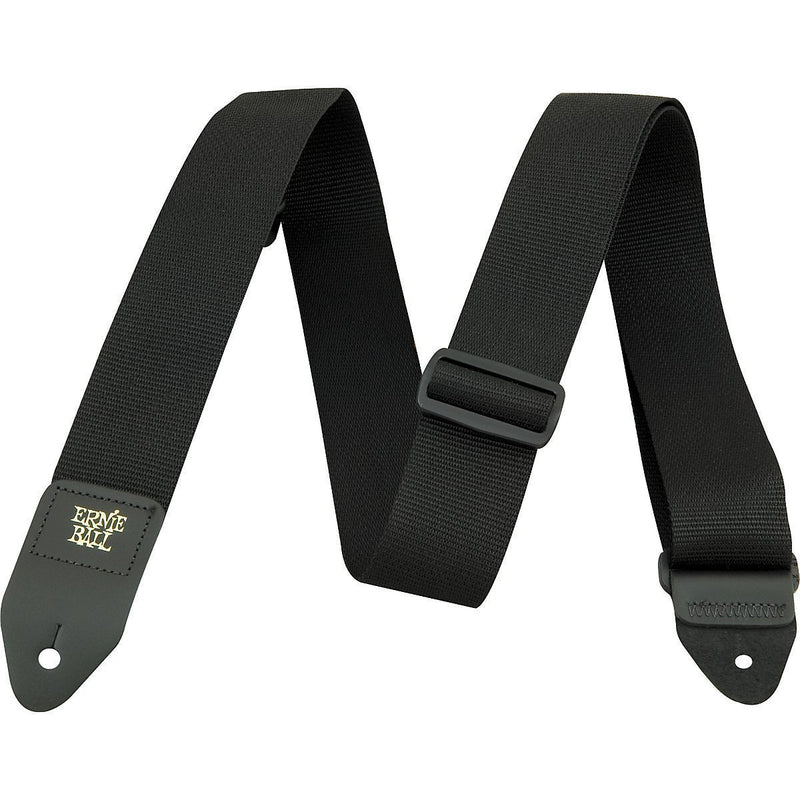 Ernie Ball P04037 Black Polypro Guitar Strap Standard