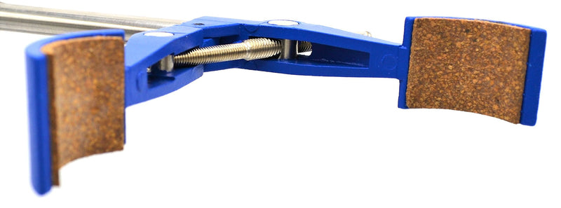 2 Prong, Cork Lined, Burette, Flask, Beaker Clamp on Swivel Bosshead - 4.3" Max Clamp Opening, Bosshead fits up to 18mm Rods - Zinc Alloy Clamp - Research, Industrial Laboratory Grade - Eisco Labs