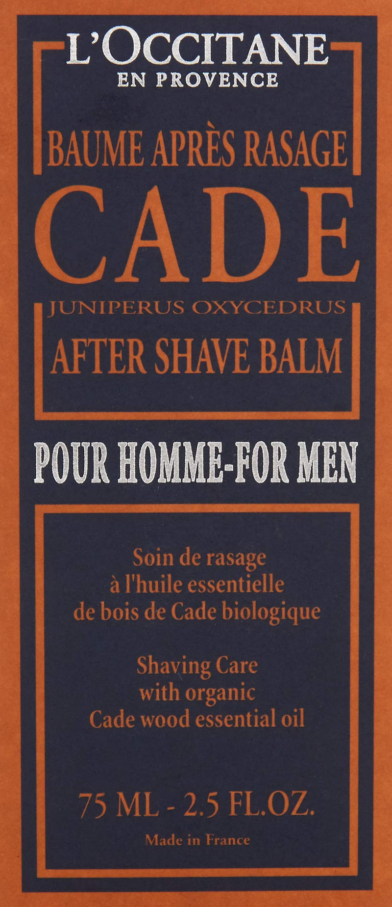 L'Occitane Soothing Cade After Shave Balm, 2.5 Fl Oz