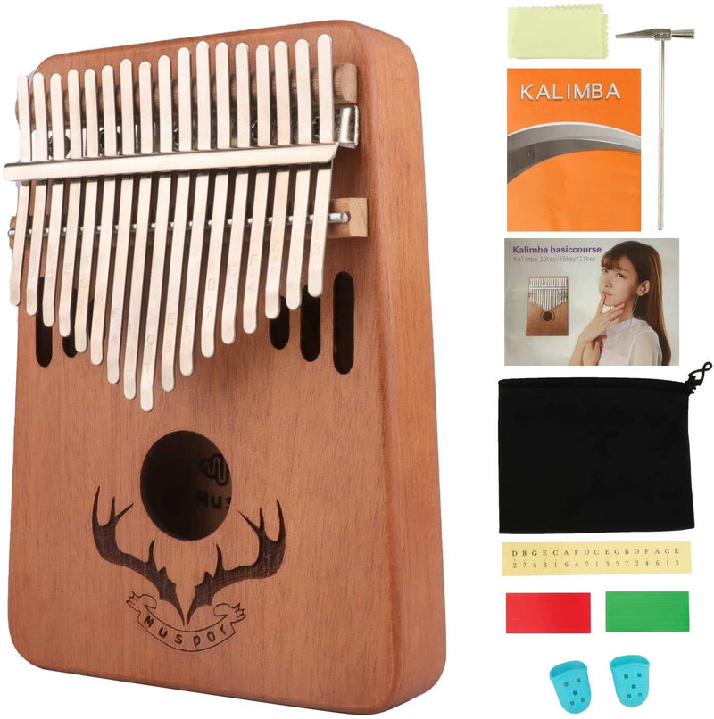 17 Keys Kalimba Thumb Piano, Portable Thumb Piano Finger piano kalimba for beginners with Tuning hammer and English Song Book, Musical Instrument Gifts for Childrens Adult Beginners