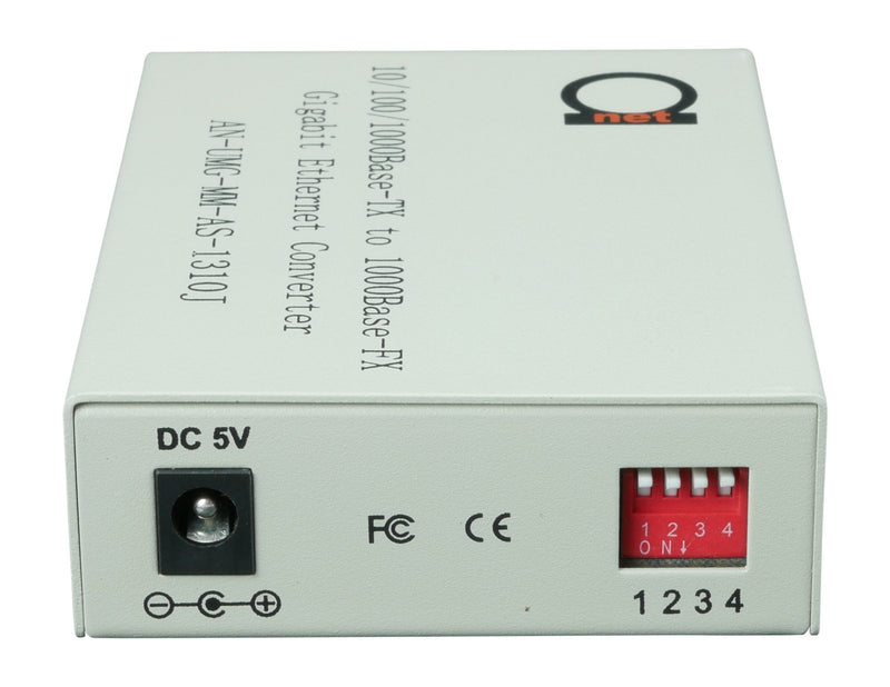 Multimode Gigabit Fiber Media Converter - Built-In Fiber Module 2 km (1.24 miles) SC – to UTP Cat5e Cat6 10/100/1000 RJ-45 – Auto Sensing Gigabit or Fast Ethernet Speed - Jumbo Frame - LLF Support