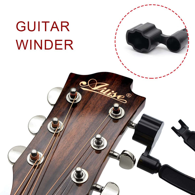 Black 3 in 1 Multifunction Guitar String Winder String Cutter Pin Puller,MusicOne ¡­ Manual Winder