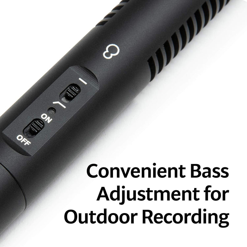 LyxPro CMG-50 Condenser Shotgun Microphone, Battery or Phantom Power for Professional Film, Video DSLR Camera Camcorder Television TV