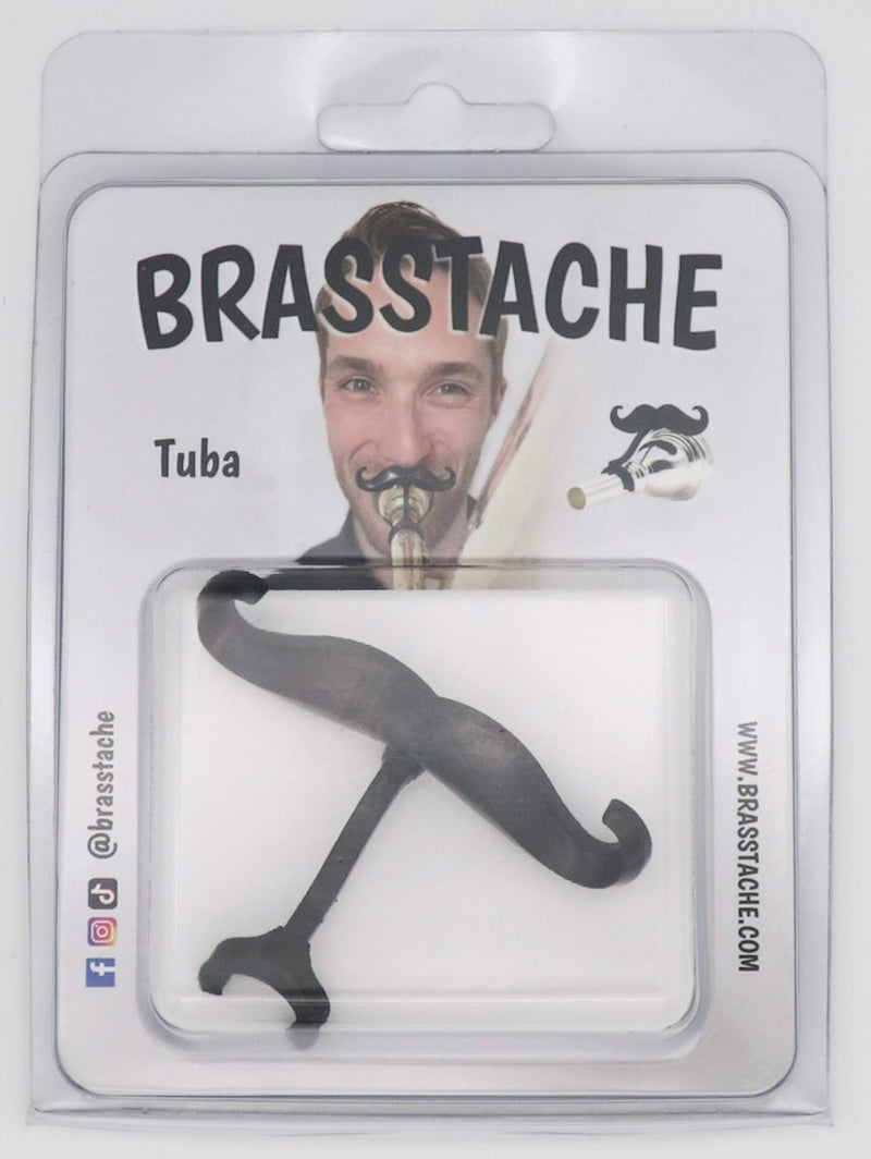 Brasstache - Clip-on Mustache for Tuba Mouthpiece