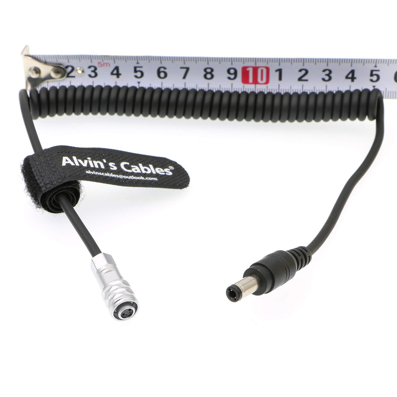Alvin's Cables Blackmagic Pocket Cinema 4K BMPCC 4K Locking DC Power Cable Straight DC Coiled Cable 2