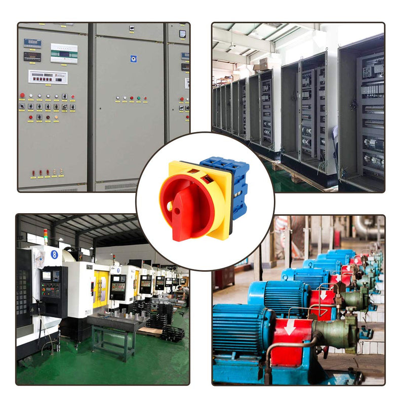 [AUSTRALIA] - VictorsHome Changeover Switch SYW30-25 2 Positions 6 Terminals Universal Rotary Cam Selector Latching Switches 660V 25A 