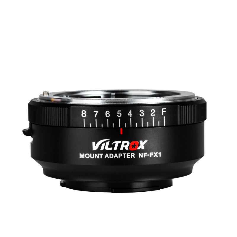 VILTROX NF-FX1 Lens Mount Adapter Manual Focus for Nikon G&D-Mount Series Lens to Fuji X-Mount Mirrorless Camera with Adjustable Aperture