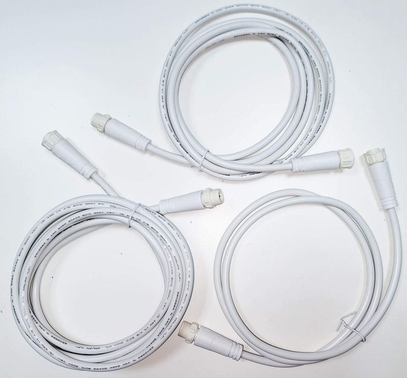 2Pin Waterproof Extension Cable for 110V-120V White LED Neon Flex Light (White, 2pin Cable)