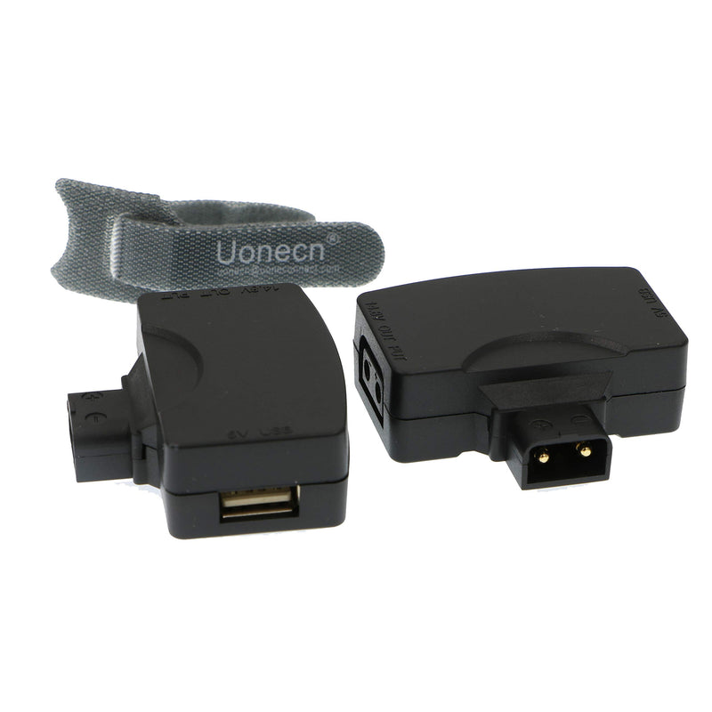 Uonecn D Tap P Tap to USB Adapter Connector 5V Converter for Sony Anton V Mount Camera Battery Dtap to USB Converter 2 Pcs