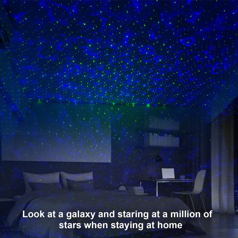 [AUSTRALIA] - Galaxy Projector, BSYUN 3nd Version 3 in 1 Sound Activated Lights with Remote Control, Musical Nebula Star Projector for Bedroom, Home Theatre, Room Décor, Kids Gift Upgraded (Upgraded White) upgraded white 