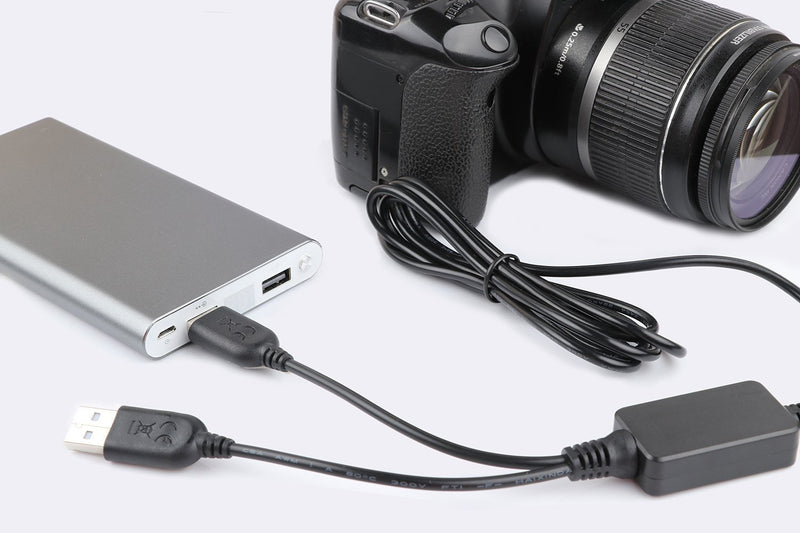 DMW-DCC8 USB Power Adpater,Dummy Battery Replacement (Fully Decoded) Camera Charger Kit for DMW-BLC12, Panasonic Lumix DMC-FZ200, DMC-FZ1000, DMC-G5, DMC-G6, DMC-G7, DMC-GX8 Cameras